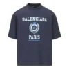 Tricou cu mânecă scurtă și logo Varsity „Navy” 612966TMV954140