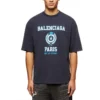 Tricou cu mânecă scurtă și logo Varsity „Navy” 612966TMV954140