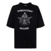 Tricou cu mânecă scurtă și slogan imprimat, negru 641532TJV781000
