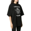 Tricou cu mânecă scurtă și slogan imprimat, negru 641532TJV781000