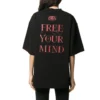 Tricou cu mânecă scurtă și slogan imprimat, negru 641532TJV781000