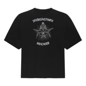 Tricou cu mânecă scurtă, imprimeu Balenciaga, negru, pentru bărbați, 641614TJV781000 Tricou cu mânecă scurtă, imprimeu Balenciaga, negru, pentru bărbați, 641614TJV781000