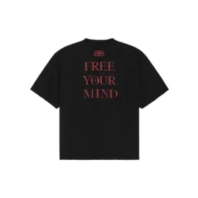 Tricou cu mânecă scurtă, imprimeu Balenciaga, negru, pentru bărbați, 641614TJV781000 Tricou cu mânecă scurtă, imprimeu Balenciaga, negru, pentru bărbați, 641614TJV781000