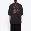 Tricou cu mânecă scurtă, imprimeu Balenciaga, negru, pentru bărbați, 641614TJV781000