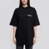 Tricou cu mânecă scurtă, imprimeu Political Campaign, versiune mare, negru 620941TIV521070