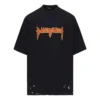 Tricou cu mânecă scurtă Metallica, croială oversized „Negru-portocaliu” 694576TMV881055