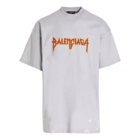 Tricou cu mânecă scurtă Metallica, croială oversized „White Orange” 694576TMV880901 Tricou cu mânecă scurtă Metallica, croială oversized „White Orange” 694576TMV880901