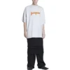 Tricou cu mânecă scurtă Metallica, croială oversized „White Orange” 694576TMV880901