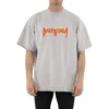 Tricou cu mânecă scurtă Metallica, croială oversized „White Orange” 694576TMV880901