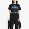 Tricou cu mânecă scurtă, negru, cu imprimeu al trupei germane Rammstein, model Crossover 670943TLV511000