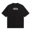 Tricou cu mânecă scurtă pentru bărbați Balenciaga Crew cu imprimeu alfabetic, negru 620969TIV741070
