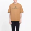 Tricou cu mânecă scurtă pentru bărbați Balenciaga cu imprimeu alfabet, galben crem 594579TGV609605