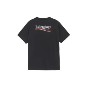 Tricou cu mânecă scurtă pentru bărbați Balenciaga cu imprimeu alfabet, negru 641675TIV521070 Tricou cu mânecă scurtă pentru bărbați Balenciaga cu imprimeu alfabet, negru 641675TIV521070