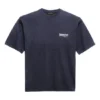 Tricou cu mânecă scurtă pentru bărbați Balenciaga, cu imprimeu de Political Campaign, albastru marin 570803TAV444128