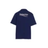 Tricou cu mânecă scurtă pentru bărbați Balenciaga cu imprimeu de Political Campaign, versiune mare, albastru marin 641675TIV521195