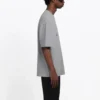 Tricou cu mânecă scurtă pentru bărbați Balenciaga cu imprimeu logo BB, gri 544271TCV251300