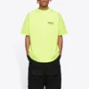 Tricou cu mânecă scurtă pentru bărbați Balenciaga cu imprimeu logo, galben, 641675TJVF77110