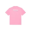 Tricou cu mânecă scurtă pentru bărbați Balenciaga cu imprimeu logo, roz 641675TJVF75713