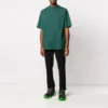 Tricou cu mânecă scurtă pentru bărbați Balenciaga cu imprimeu logo, verde 570805THV803230