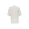 Tricou cu mânecă scurtă pentru bărbați Balenciaga cu logo „Alphabet”, gri-alb 641614TJVA99054