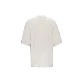 Tricou cu mânecă scurtă pentru bărbați Balenciaga cu logo „Alphabet”, gri-alb 641614TJVA99054 Tricou cu mânecă scurtă pentru bărbați Balenciaga cu logo „Alphabet”, gri-alb 641614TJVA99054