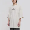 Tricou cu mânecă scurtă pentru bărbați Balenciaga cu logo „Alphabet”, gri-alb 641614TJVA99054