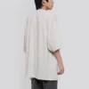 Tricou cu mânecă scurtă pentru bărbați Balenciaga cu logo „Alphabet”, gri-alb 641614TJVA99054