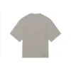 Tricou cu mânecă scurtă pentru bărbați Balenciaga cu logo Mosaic BB Alphabet, cu găuri și aspect uzat, gri 651795TKVF58174