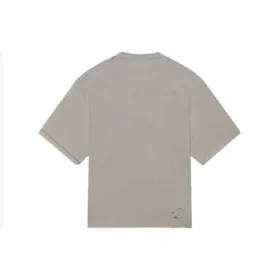 Tricou cu mânecă scurtă pentru bărbați Balenciaga cu logo Mosaic BB Alphabet, cu găuri și aspect uzat, gri 651795TKVF58174 Tricou cu mânecă scurtă pentru bărbați Balenciaga cu logo Mosaic BB Alphabet, cu găuri și aspect uzat, gri 651795TKVF58174