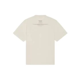 Tricou cu mânecă scurtă pentru bărbați Balenciaga FW21 cu imprimeu alfabetic, bej 651795TJV909054 Tricou cu mânecă scurtă pentru bărbați Balenciaga FW21 cu imprimeu alfabetic, bej 651795TJV909054