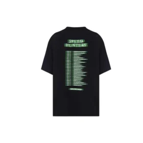 Tricou cu mânecă scurtă pentru bărbați Balenciaga Speedhunters Band, negru, 556133TCV381000 Tricou cu mânecă scurtă pentru bărbați Balenciaga Speedhunters Band, negru, 556133TCV381000