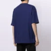 Tricou cu mânecă scurtă pentru bărbați Balenciaga SS21, cu imprimeu cu litere din logo, albastru, 612966TIV545400