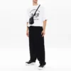 Tricou cu mânecă scurtă pentru bărbați Balenciaga SS21, cu imprimeu de maraton și logo, alb 641614TJVK69040