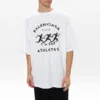 Tricou cu mânecă scurtă pentru bărbați Balenciaga SS21, cu imprimeu de maraton și logo, alb 641614TJVK69040