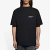 Tricou cu mânecă scurtă pentru bărbați Balenciaga SS21 cu logo brodat, negru, 641675TKV861070