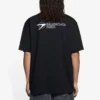 Tricou cu mânecă scurtă pentru bărbați Balenciaga SS21 cu logo brodat, negru, 641675TKV861070