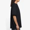 Tricou cu mânecă scurtă pentru bărbați Balenciaga SS21 cu logo brodat, negru, 641675TKV861070