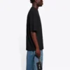 Tricou cu mânecă scurtă pentru bărbați Balenciaga SS21, culoare solidă, cu imprimeu logo, negru 612966TJV871070