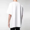 Tricou cu mânecă scurtă pentru bărbați, cu imprimeu cu logo Balenciaga, alb 583214TFV639783