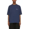 Tricou cu mânecă scurtă retro Balenciaga SS21 pentru bărbați, albastru 612966TJV874866