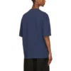 Tricou cu mânecă scurtă retro Balenciaga SS21 pentru bărbați, albastru 612966TJV874866