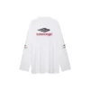 Tricou cu mâneci lungi 3B Sports Icon Oversized „Alb Negru Roșu” 720250TPVD79065