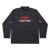 Tricou cu mâneci lungi 3B Sports Icon Oversized „Negru Roșu Alb” 720250TPVD71470