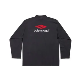 Tricou cu mâneci lungi 3B Sports Icon Oversized „Negru Roșu Alb” 720250TPVD71470