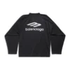 Tricou cu mâneci lungi 3B Sports Icon Ski, croială largă, „Negru” 779988TPVQ51000