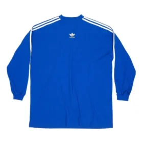 Tricou cu mâneci lungi Balenciaga x adidas Oversized „Blue” 728789TNVA65531 Tricou cu mâneci lungi Balenciaga x adidas Oversized „Blue” 728789TNVA65531