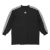 Tricou cu mâneci lungi Balenciaga x adidas Oversized „Negru” 728789TNVA68482