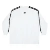 Tricou cu mâneci lungi Balenciaga x adidas, oversized „White” 728789TNVA61156