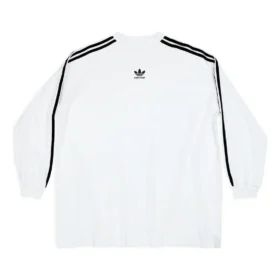 Tricou cu mâneci lungi Balenciaga x adidas, oversized „White” 728789TNVA61156 Tricou cu mâneci lungi Balenciaga x adidas, oversized „White” 728789TNVA61156