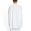 Tricou cu mâneci lungi Balenciaga x adidas, oversized „White” 728789TNVA61156
